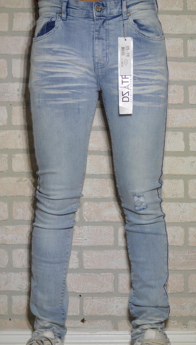 DISASTER SUPER STRETCH DENIM - SLIM FIT - ICE SERENE (DZTR-257)