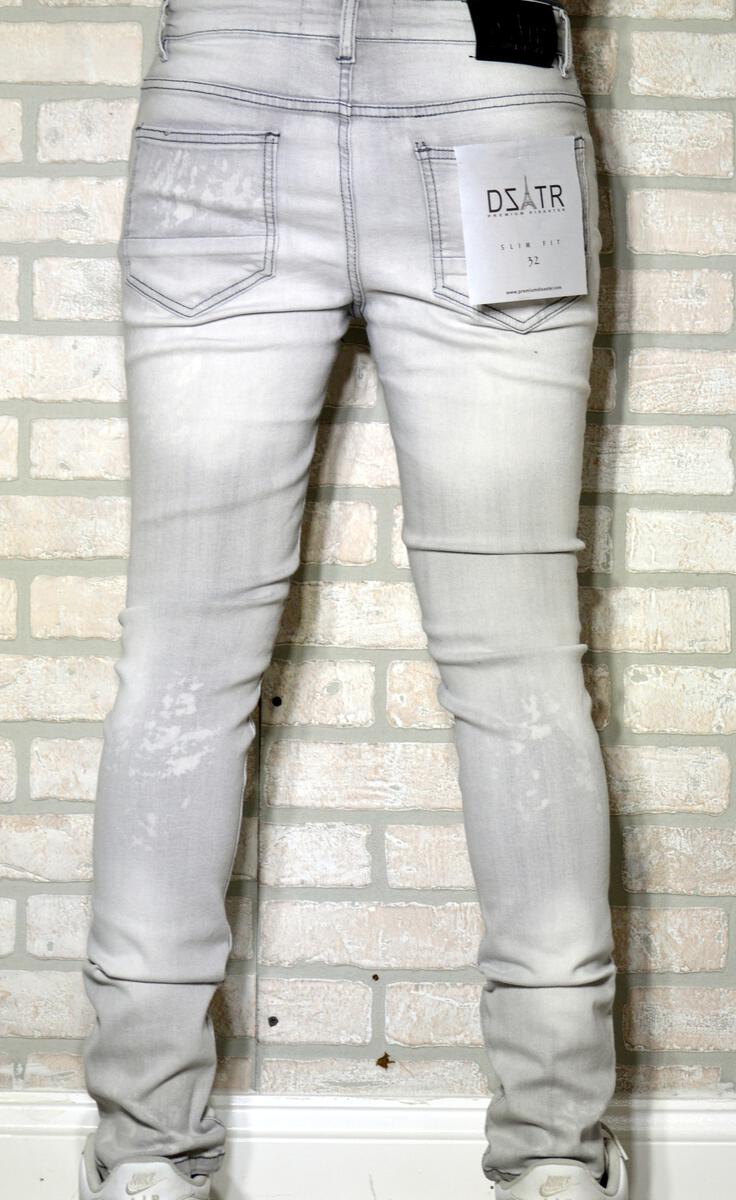 DISASTER  SUPER STRETCH DENIM - SLIM FIT - GREY BLK (DZTR-261)