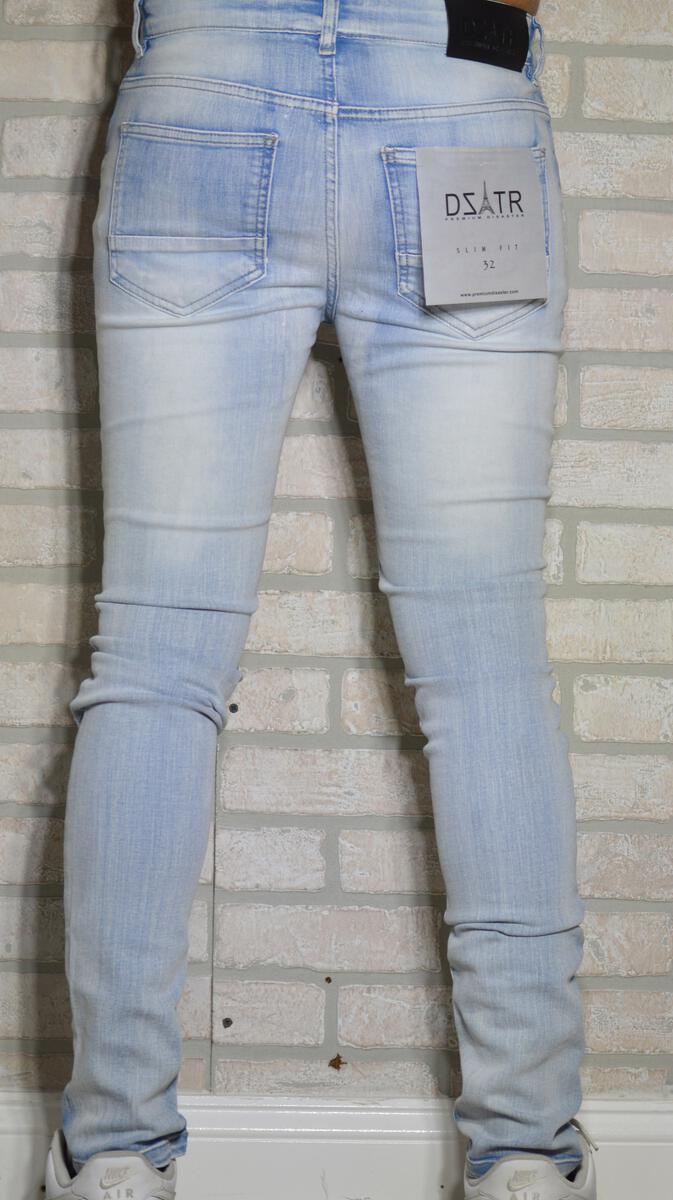 DISASTER SUPER STRETCH DENIM - SLIM FIT - ICE BLUE (DZTR-278)