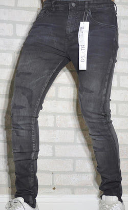 DISASTER SUPER STRETCH DENIM - SLIM FIT - BLACK (DZTR-267)