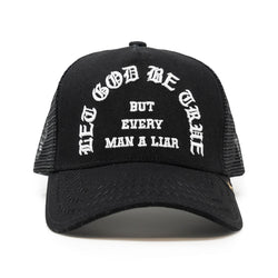 GOLD STAR LET GOD BE TRUE TRUCKER HAT