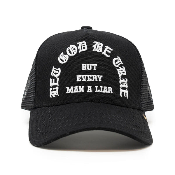 GOLD STAR LET GOD BE TRUE TRUCKER HAT