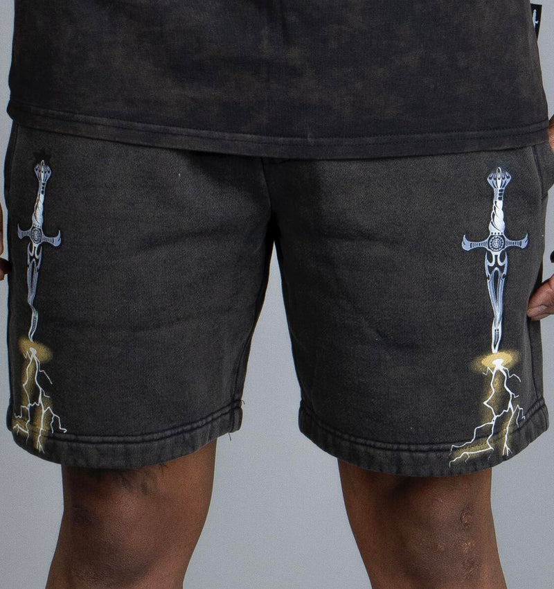 DOCTRINE DENIM DAGGER WAVE SHORTS