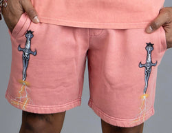 DOCTRINE ROSE RED DAGGER WAVE SHORTS