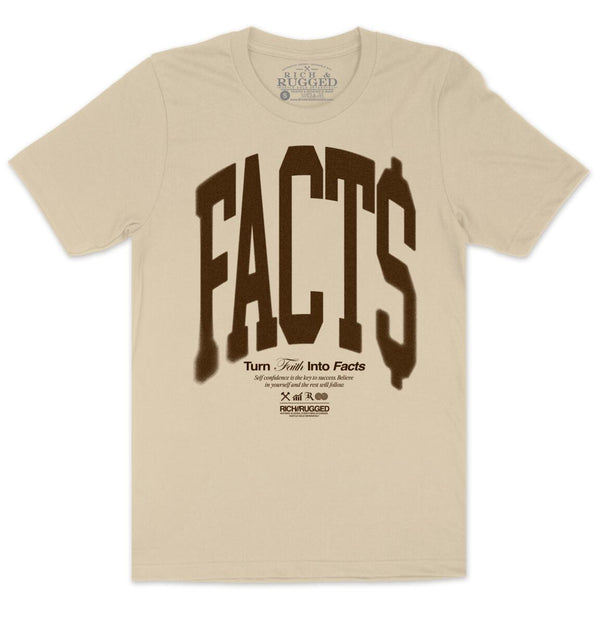 RICH AND RUGGED FACTS T-SHIRT