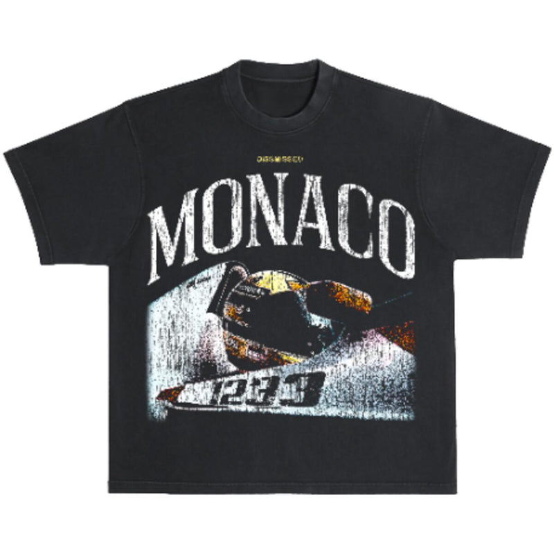 DISSMISSED MONACO RACING VINTAGE BLACK T-SHIRT