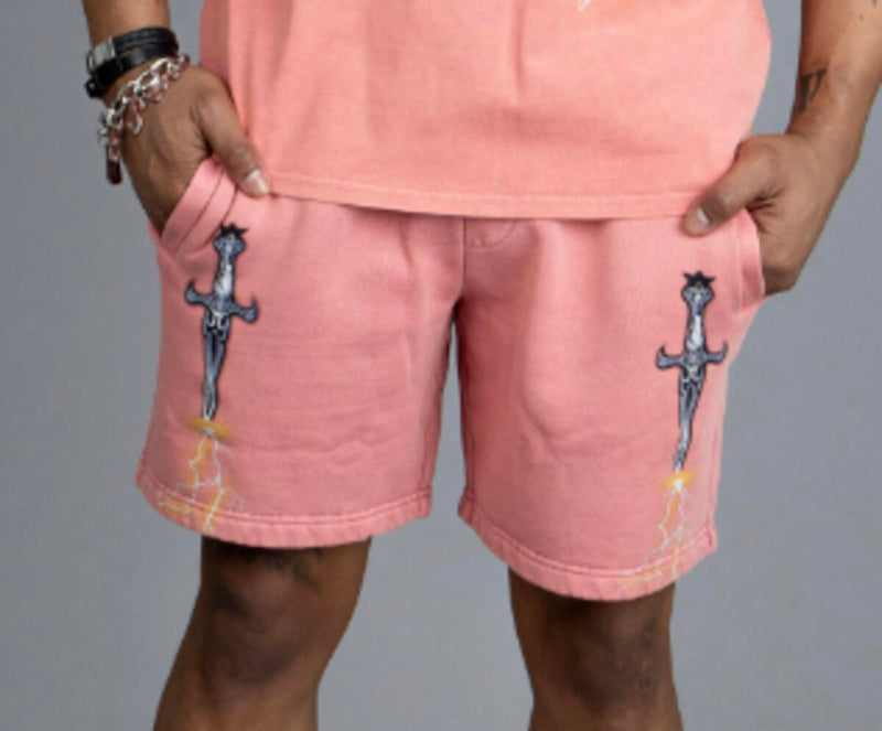 DOCTRINE ROSE RED DAGGER WAVE SHORTS