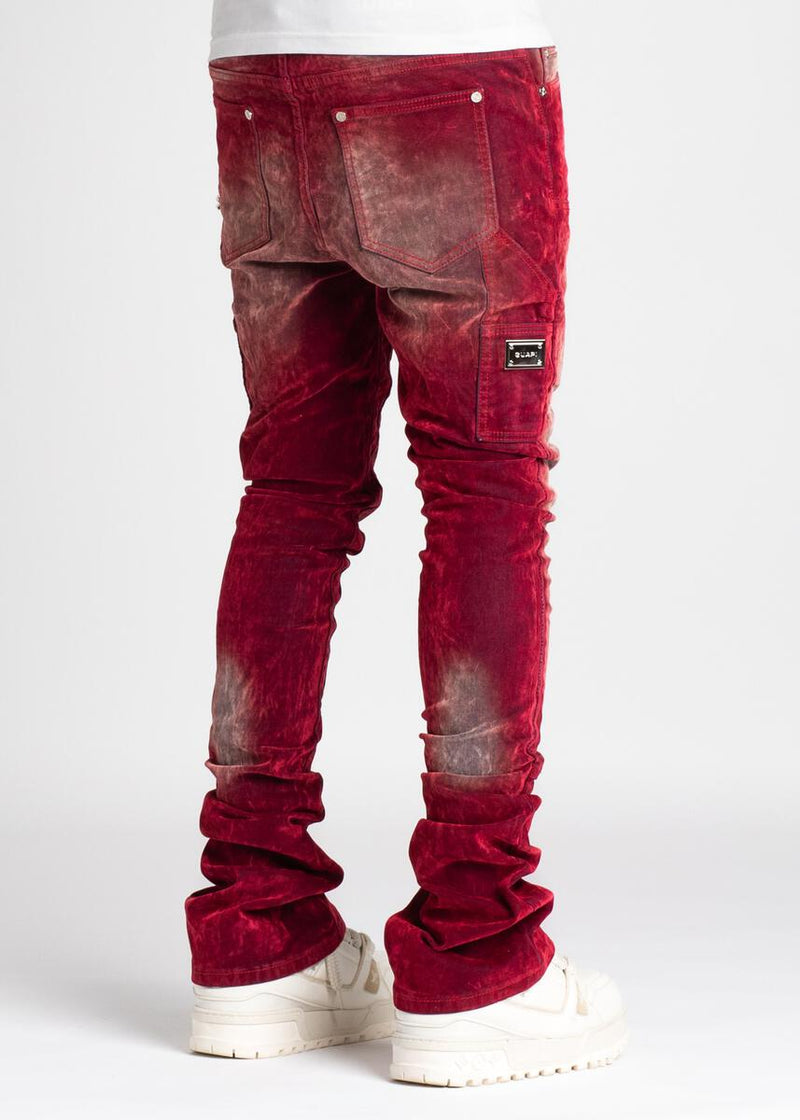 GUAPI Velvet Red Carpenter Stacked Denim (Velvet-Red-Carpenter-Stacked-Denim)