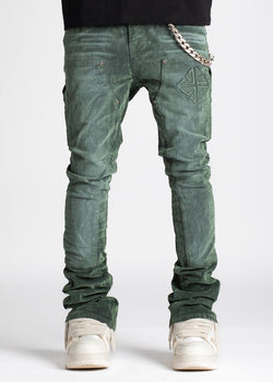 GUAPI Hunter Green Carpenter Stacked Denim (Hunter-Green-Carpenter-Stacked-Denim)