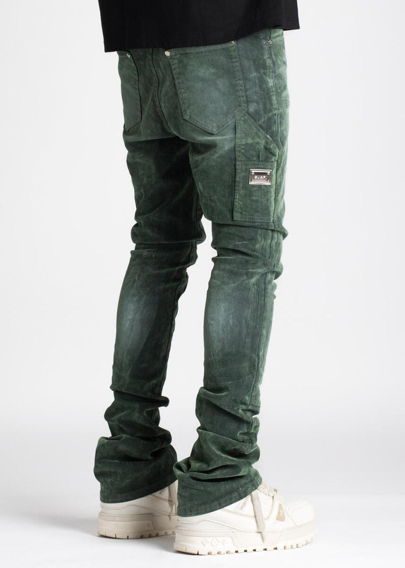 GUAPI Hunter Green Carpenter Stacked Denim (Hunter-Green-Carpenter-Stacked-Denim)