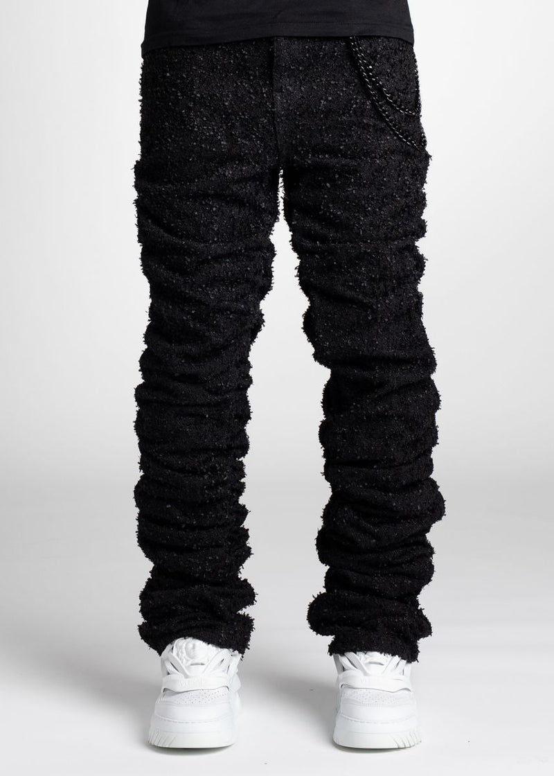 GUAPI All Black Super Stacked Denim