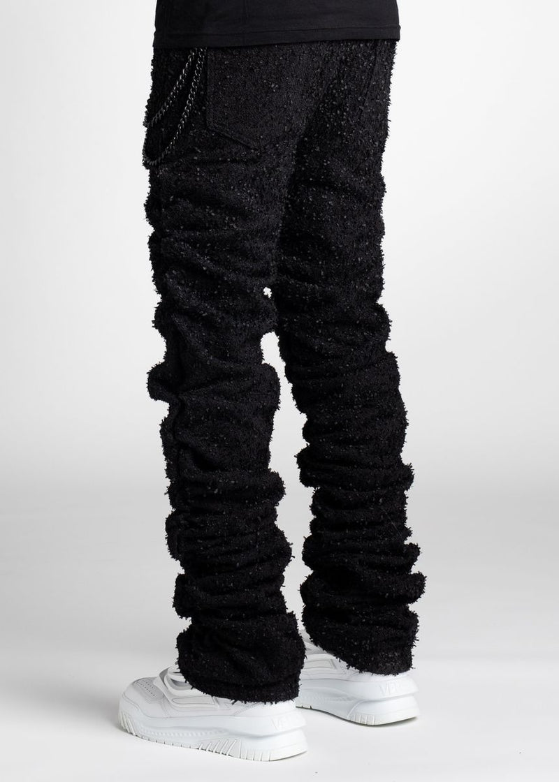 GUAPI All Black Super Stacked Denim