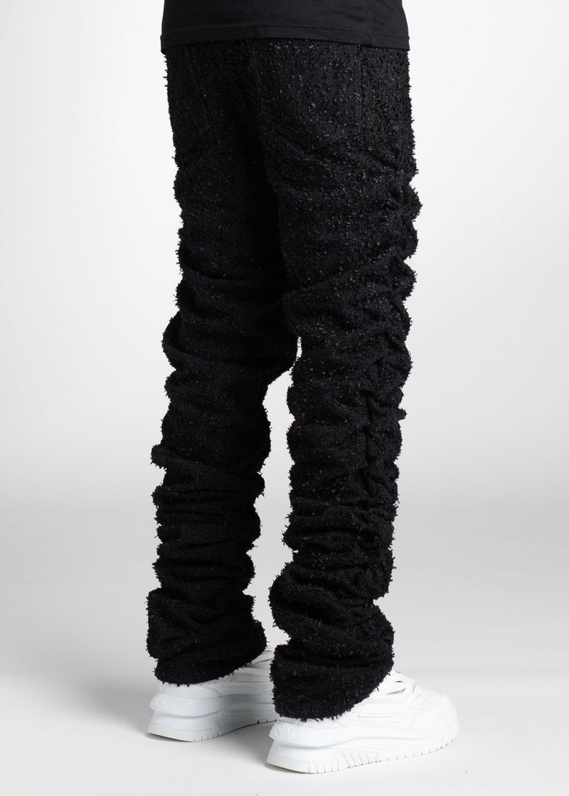 GUAPI All Black Super Stacked Denim