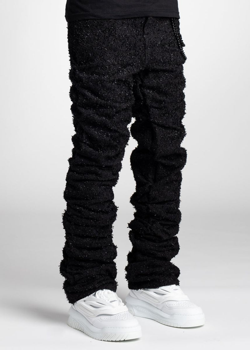 GUAPI All Black Super Stacked Denim