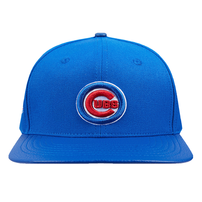 PRO STANDARD ROYAL BLUE CHICAGO CUBS SCRIPT TAIL WOOL STRAPBACK