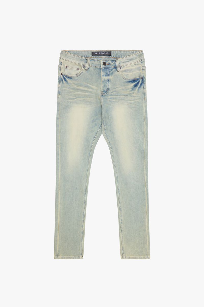 VALABASAS "MR. FLEX" VINTAGE WASH 4 WAY STRETCH SKINNY JEAN