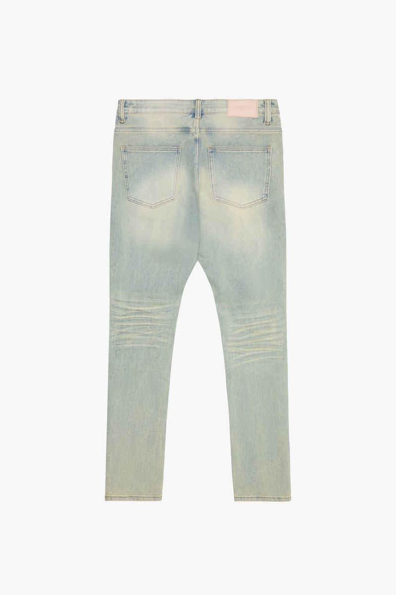VALABASAS "MR. FLEX" VINTAGE WASH 4 WAY STRETCH SKINNY JEAN