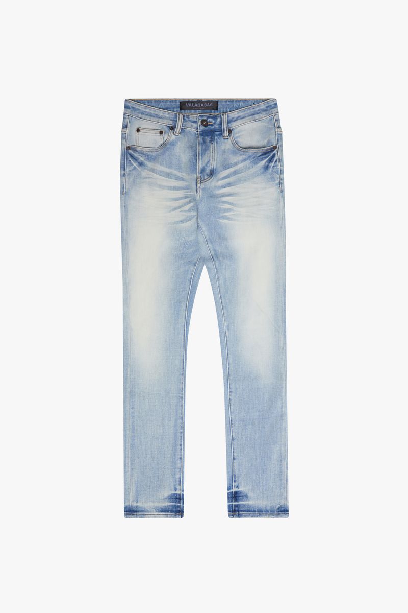 VALABASAS "MR. FLEX" LIGHT WASH 4 WAY STRETCH SKINNY JEAN