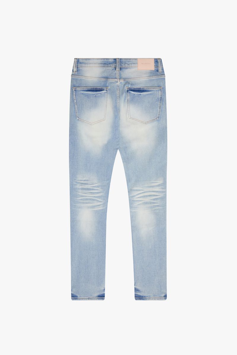 VALABASAS "MR. FLEX" LIGHT WASH 4 WAY STRETCH SKINNY JEAN