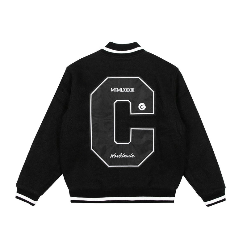 COOKIES Cultivators Melton Wool Letterman Jacket With Applique