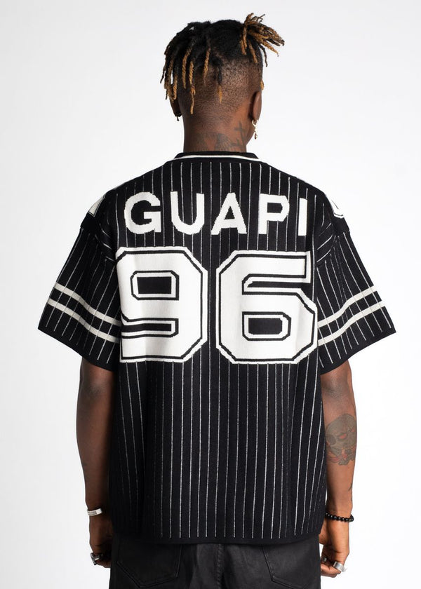 GUAPI Obsidian Black Football Tee (Obsidian-Black-Football-Tee) JERSEY