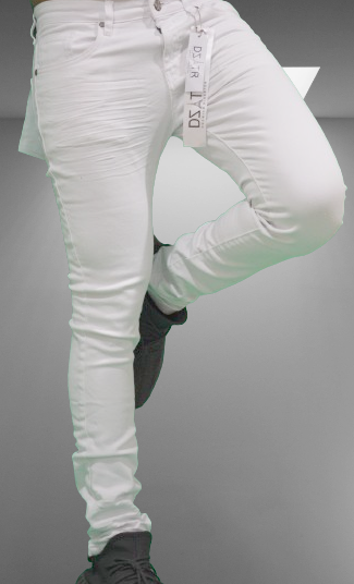 DISASTER SUPER STRETCH DENIM - SLIM FIT - WHITE 3D TOPPER (DZTR-293)