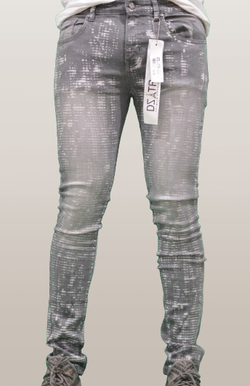 DISASTER SUPER STRETCH DENIM - SLIM FIT - RAIN GREY (DZTR-281)