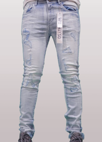 DISASTER SUPER STRETCH DENIM - SLIM FIT - ICE WHISKER (DZTR-315)