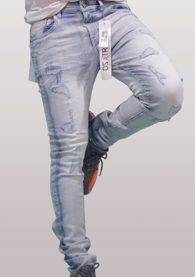 DISASTER SUPER STRETCH DENIM - SLIM FIT - ICE WHISKER (DZTR-315)