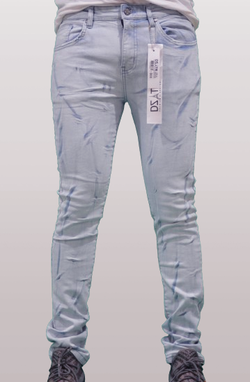 DISASTER SUPER STRETCH DENIM - SLIM FIT - ICE TAGPIN (DZTR-316)