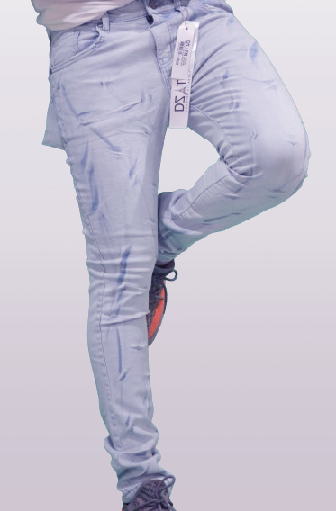 DISASTER SUPER STRETCH DENIM - SLIM FIT - ICE TAGPIN (DZTR-316)