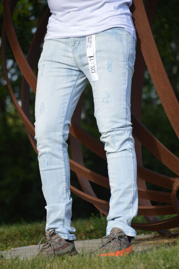 DISASTER SUPER STRETCH DENIM - SLIM FIT - POWDER ICE (DZTR-340)