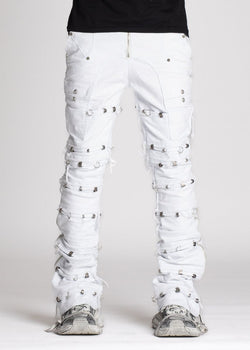 GUAPI Ghost White Stacked Piercing Denim (Ghost-White-Stacked-Piercing-Denim)