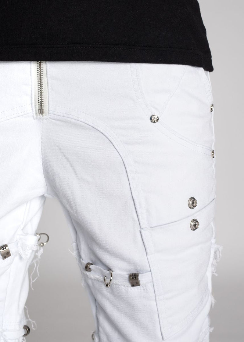 GUAPI Ghost White Stacked Piercing Denim (Ghost-White-Stacked-Piercing-Denim)