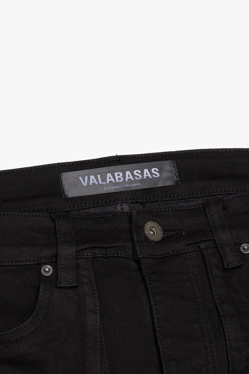 VALABASAS  "EXPANSE" BLACK STACKED DENIM