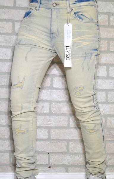 DISASTER SUPER STRETCH DENIM - SLIM FIT - VANILLA ICE (DZTR-297)