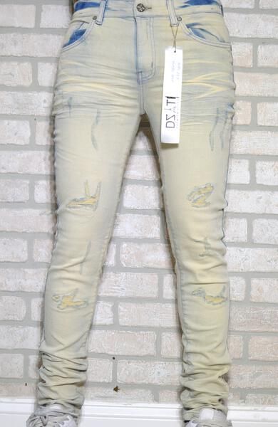 DISASTER SUPER STRETCH DENIM - SLIM FIT - VANILLA ICE (DZTR-297)