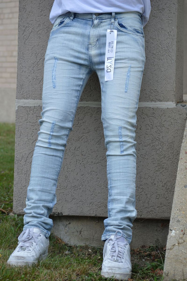 DISASTER SUPER STRETCH DENIM - SLIM FIT - ICE CRUSH (DZTR-295)