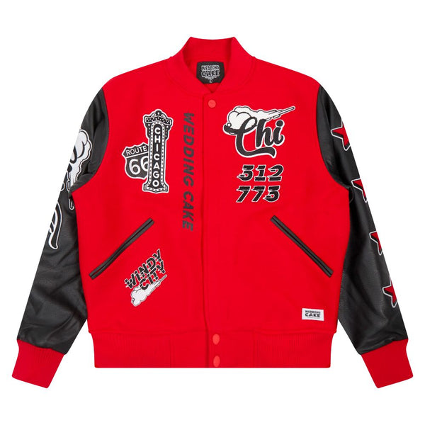 WEDDING CAKE CHICAGO VARSITY JACKET