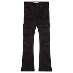 VALABASAS  "EXPANSE" BLACK STACKED DENIM