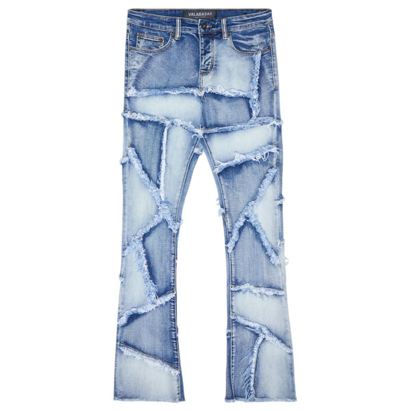 VALABASAS "PATCHWORK" FLARDED STACKED JEAN