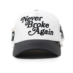 GOLD STAR NEVER BROKE AGAIN BLACK TRUCKER HAT