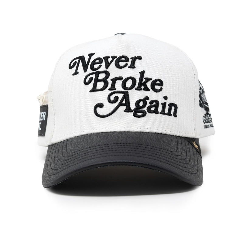 GOLD STAR NEVER BROKE AGAIN BLACK TRUCKER HAT