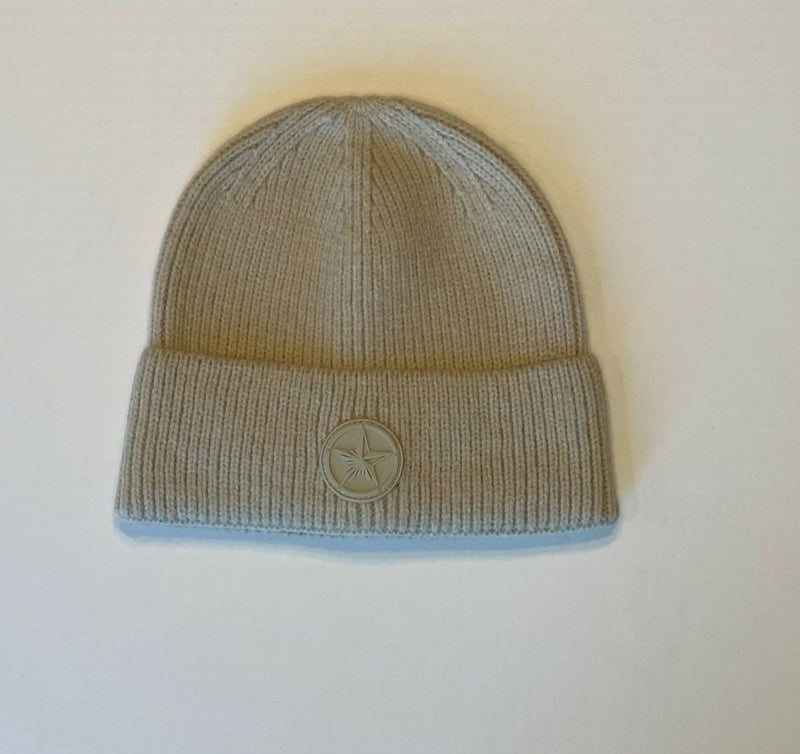 GOLD STAR BEIGE SKULLY HAT