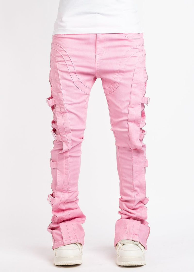 GUAPI French Rose Waxed Premium Denim (French-Rose-Waxed-Premium-Denim) STACKED JEANS