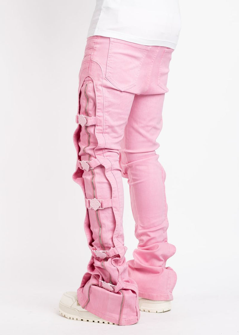 GUAPI French Rose Waxed Premium Denim (French-Rose-Waxed-Premium-Denim) STACKED JEANS