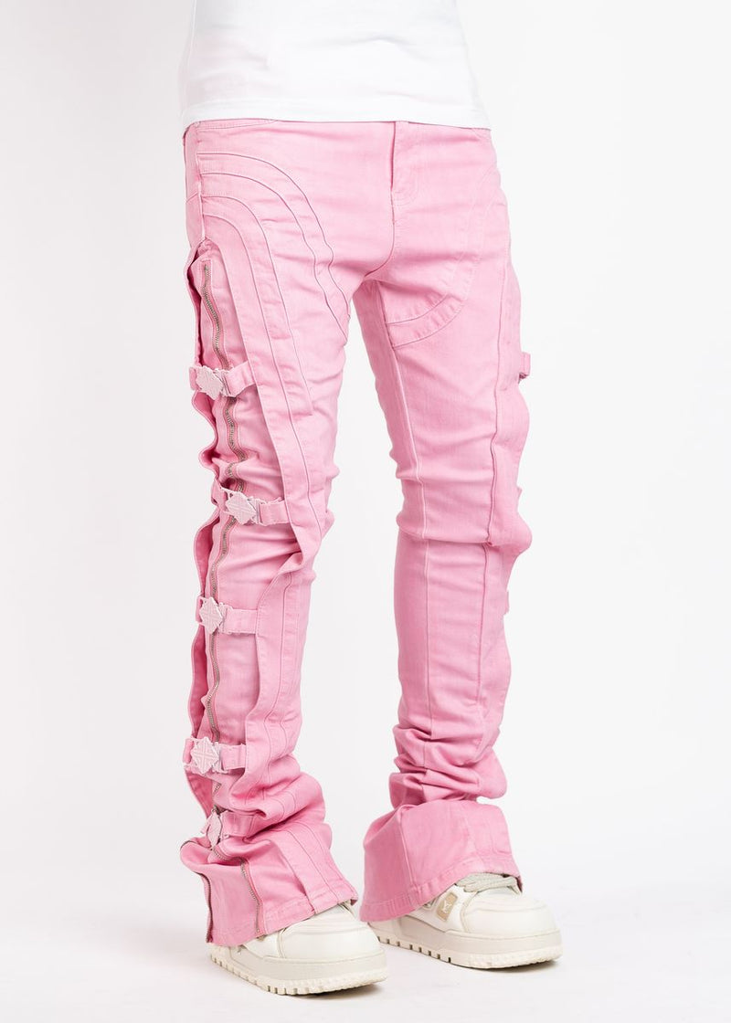 GUAPI French Rose Waxed Premium Denim (French-Rose-Waxed-Premium-Denim) STACKED JEANS