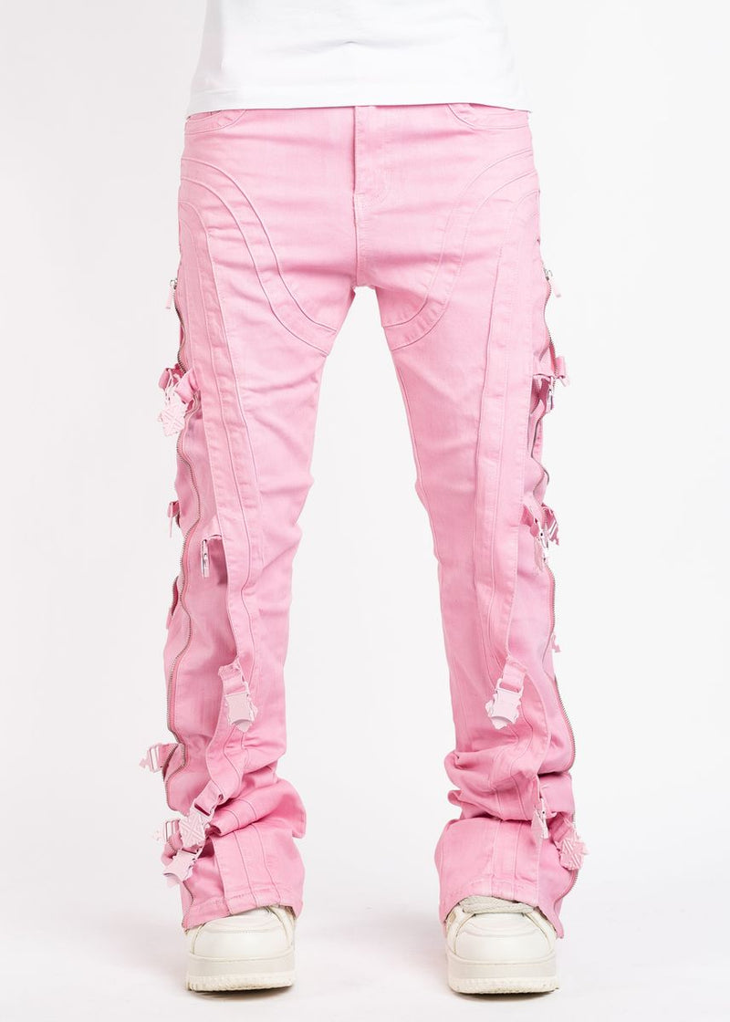 GUAPI French Rose Waxed Premium Denim (French-Rose-Waxed-Premium-Denim) STACKED JEANS