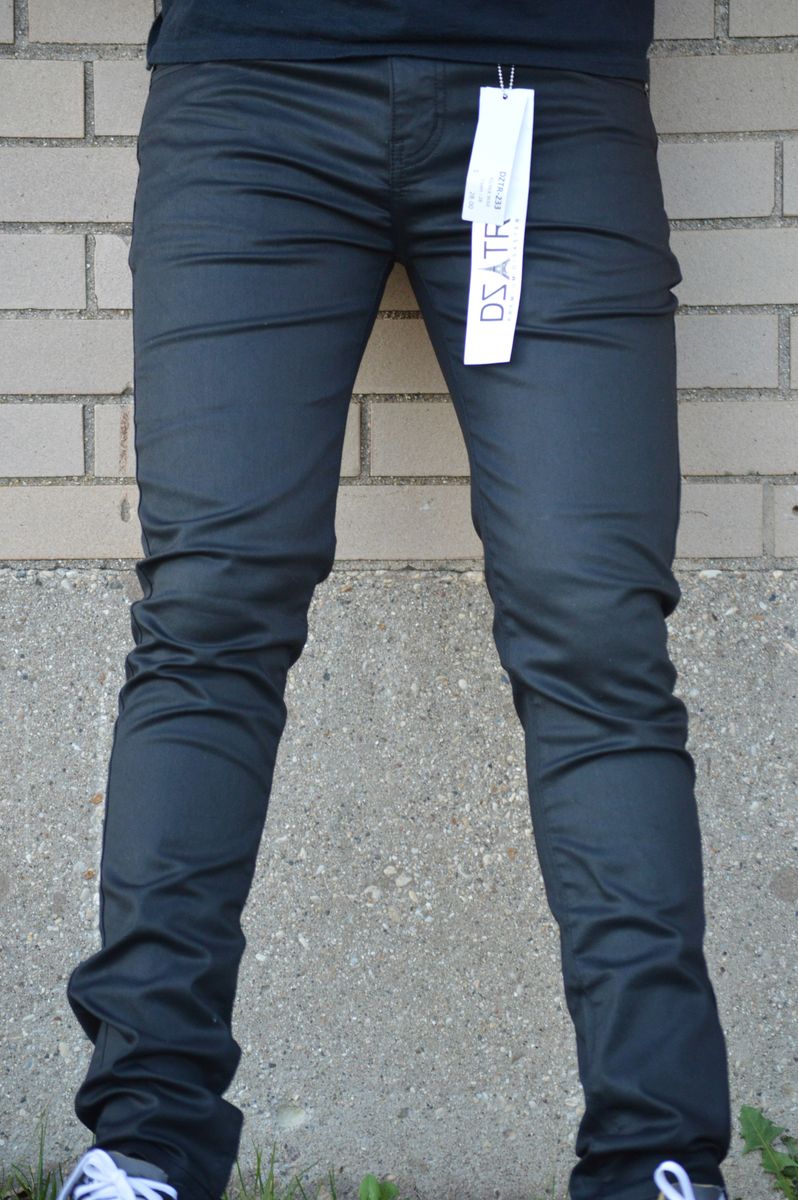 DISASTER WAX BLACK STRETCH PANTS  (DZTR-233)