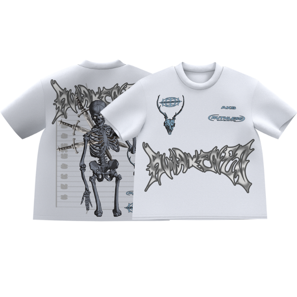 AKS  AWAKENED BOXY HEAVY WHITE SHIRT